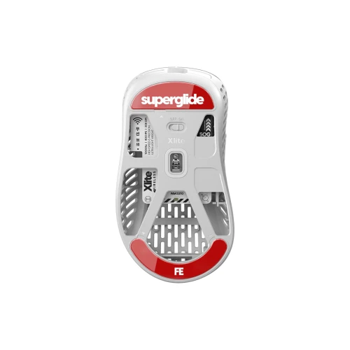 Ślizgacze Superglide do Pulsar Xlite Wireless/Wireless v2/v2 Mini Szklane - Red