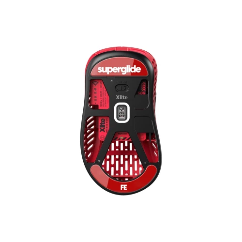 Ślizgacze Superglide do Pulsar Xlite Wireless/Wireless v2/v2 Mini Szklane - Red