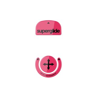 Ślizgacze Superglide do Logitech G Pro X Superlight Szklane - Magenta