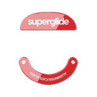 Ślizgacze Superglide do Pulsar X2 / X2v2 / X2A / X2H (Medium i Mini) Szklane - Red
