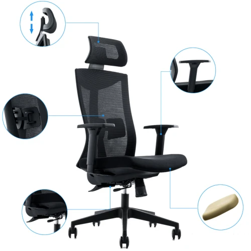 Ergonomiczny fotel biurowy MOZOS ERGO-F