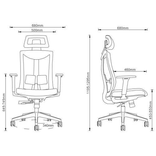 Ergonomiczny fotel biurowy MOZOS ERGO-F