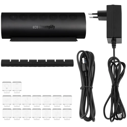 HUB USB 3.0 Streamplify CTRL 7 RGB - aktywny