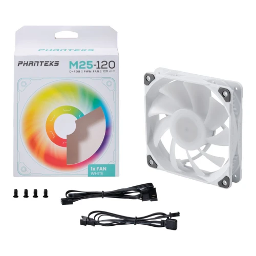 Wentylator Phanteks M25 D-RGB 120mm White