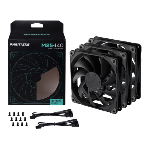 Wentylator Phanteks M25 140mm 3-pack Black