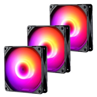 Wentylator Phanteks M25 D-RGB 120mm 3-pack Black