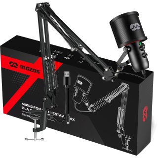 Zestaw MOZOS MKIT-GX MAX USB Mikrofon, Statyw, Pop-Filtr