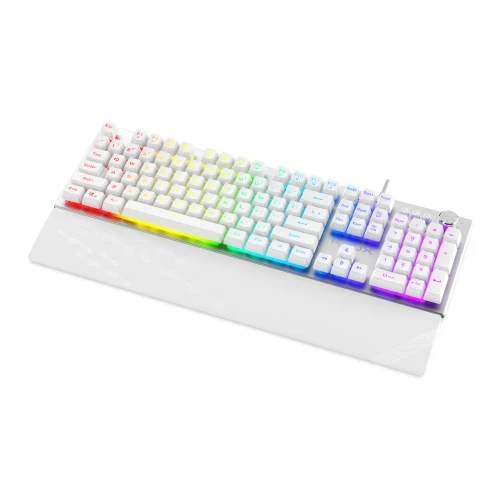 Klawiatura KRUX Frost Silver White RGB