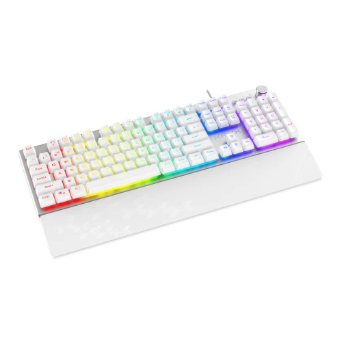 Klawiatura KRUX Frost Silver White RGB
