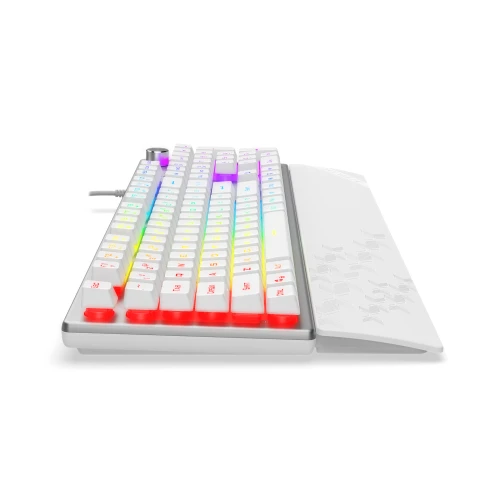Klawiatura KRUX Frost Silver White RGB