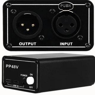 Zasilacz MOZOS PP48V Phantom 48V do mikrofonów XLR