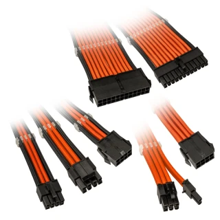 Zestaw przedłużaczy Kolink Core Adept Braided Cable Extension Kit - Orange