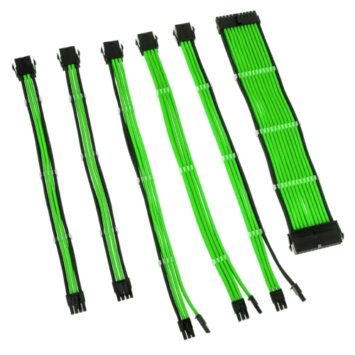 Zestaw przedłużaczy Kolink Core Adept Braided Cable Extension Kit - Green