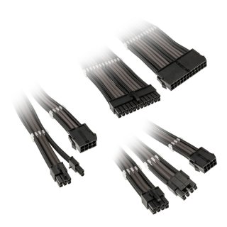 Zestaw przedłużaczy Kolink Core Adept Braided Cable Extension Kit - Black/Gunmetal