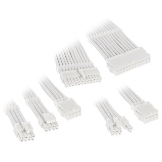Zestaw przedłużaczy Kolink Core Adept Braided Cable Extension Kit - White