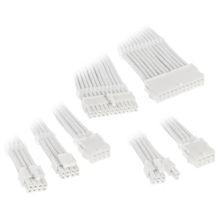 Zestaw przedłużaczy Kolink Core Adept Braided Cable Extension Kit - White