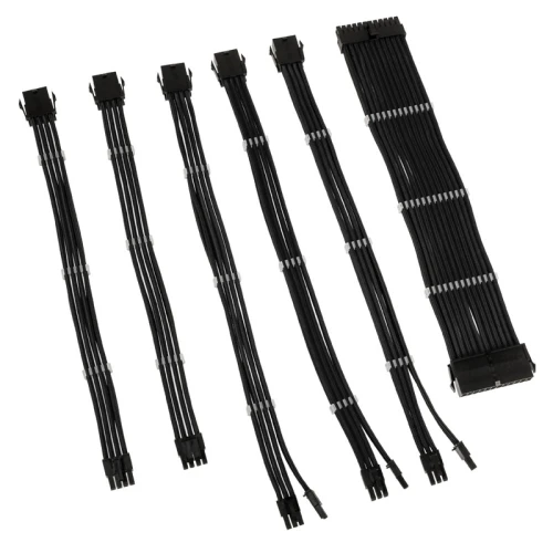Zestaw przedłużaczy Kolink Core Adept Braided Cable Extension Kit - Black