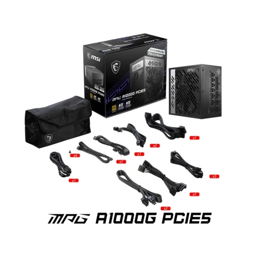 Zasilacz MSI MPG A1000G PCIE5 1000W 80Plus Gold