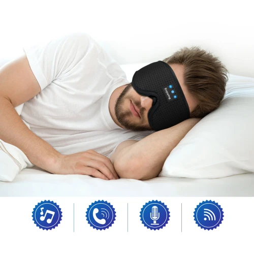 Opaska na oczy do spania z słuchawkami bluetooth