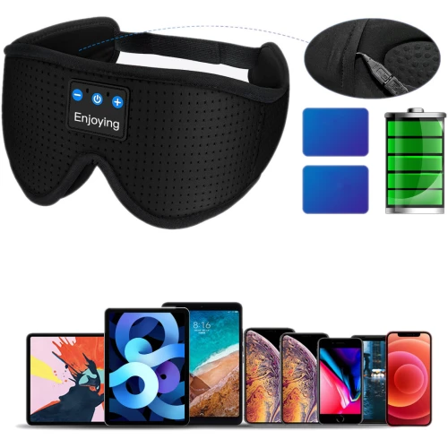 Opaska na oczy do spania z słuchawkami bluetooth