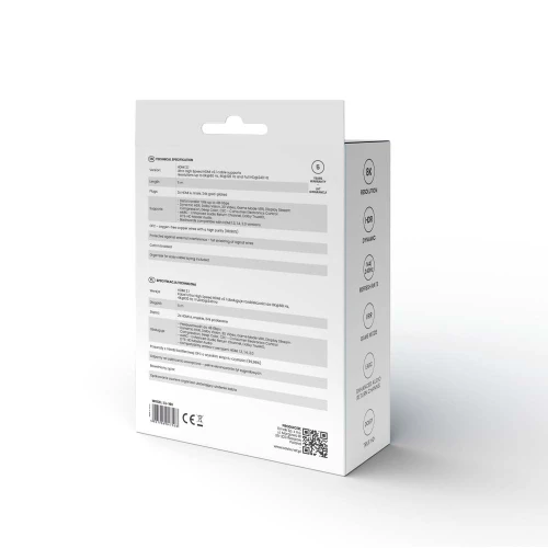 Kabel HDMI v2.1 Savio CL-169 8K 60Hz - 5m