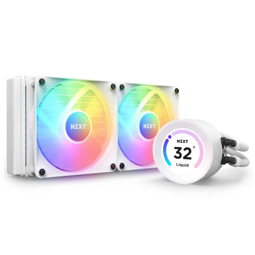 Chłodzenie wodne AiO NZXT Kraken Elite 240 RGB LCD White