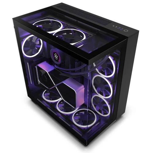 Obudowa NZXT H9 Elite Tempered Glass Black