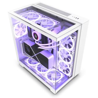 Obudowa NZXT H9 Elite Tempered Glass White