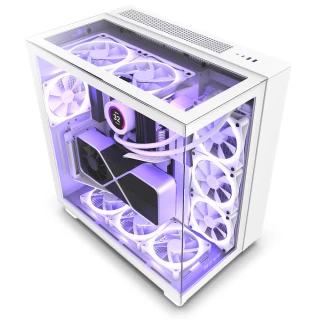 Obudowa NZXT H9 Elite Tempered Glass White