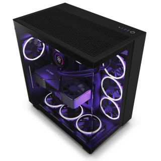 Obudowa NZXT H9 Flow Tempered Glass Black