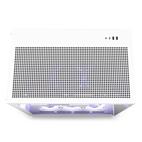 Obudowa NZXT H9 Flow Tempered Glass White