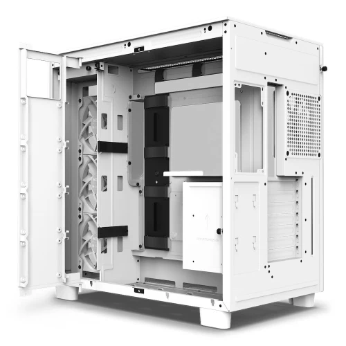 Obudowa NZXT H9 Flow Tempered Glass White