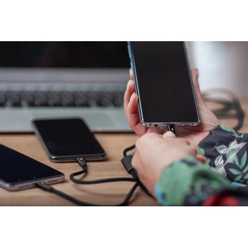Kabel Unitek USB 3w1 USB-C, Lightning, microUSB do ładowania