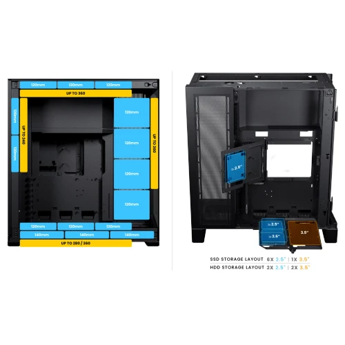 Obudowa Phanteks NV7 ARGB Tempered Glass White