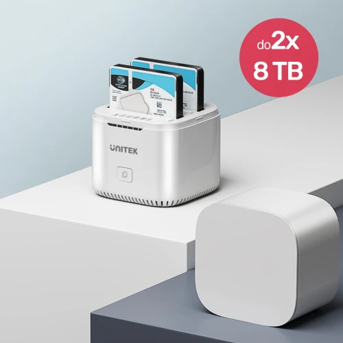 Stacja dokująca Unitek S1105A 2x SSD/HDD 2,5" na USB-C 3.0