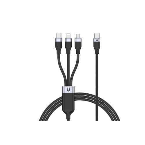 Kabel Unitek USB-C 3w1 USB-C, Lightning, microUSB do ładowania
