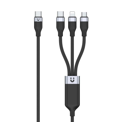 Kabel Unitek USB-C 3w1 USB-C, Lightning, microUSB do ładowania