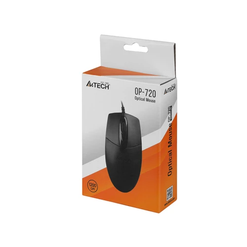 Mysz biurowa A4TECH OP-720 USB Czarna