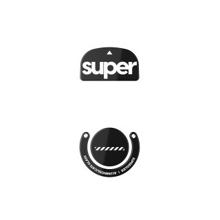 Ślizgacze Superglide 2 do Logitech G Pro X Superlight Szklane - Black