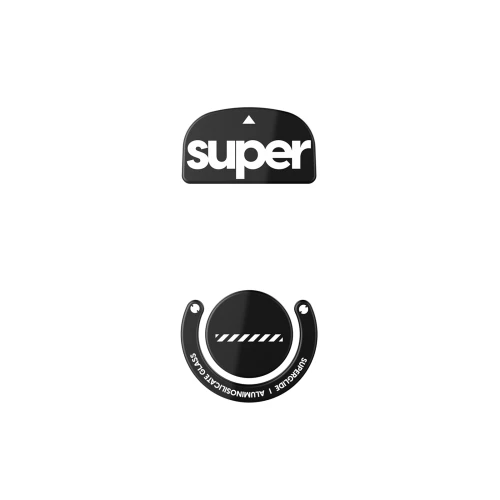Ślizgacze Superglide 2 do Logitech G Pro X Superlight Szklane - Black