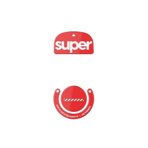 Ślizgacze Superglide 2 do Logitech G Pro X Superlight Szklane - Red