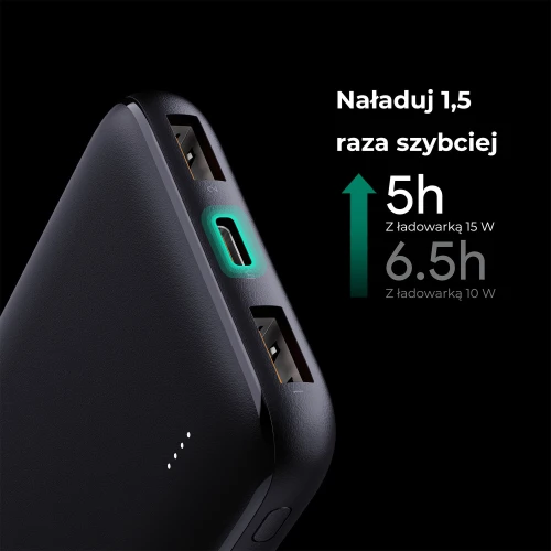 Powerbank Aukey PB-N73 10000mAh USB-C, USB-Ax2 12W