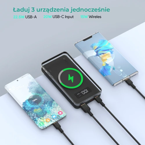 Powerbank Aukey PB-WL01 10000mAh USB-C Lightning MagAir