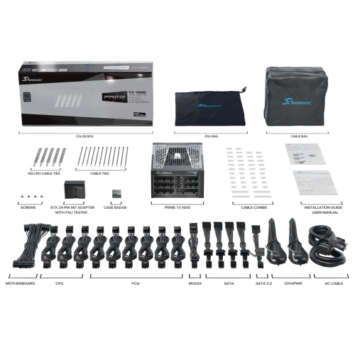 Zasilacz Seasonic PRIME TX-1600 ATX 3.0 80Plus Titanium 1600W