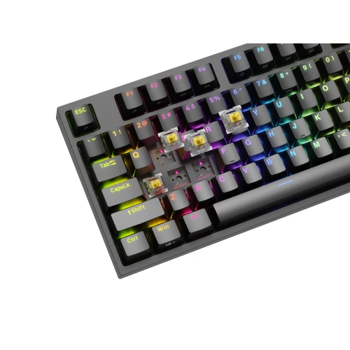 Klawiatura Genesis Thor 404 TKL RGB Gateron Yellow Pro Hot-Swap