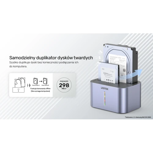 Stacja dokująca Unitek S1306A Dual HDD USB3.0