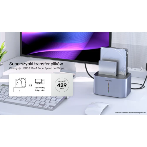 Stacja dokująca Unitek S1306A Dual HDD USB3.0
