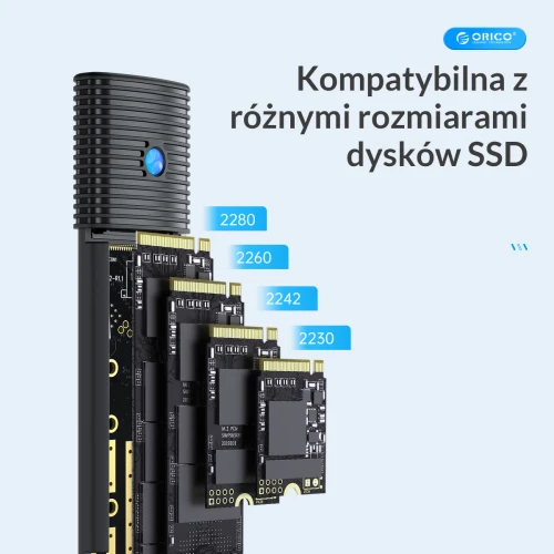 Obudowa na dysk Orico M.2 NVMe USB-C 10Gbps