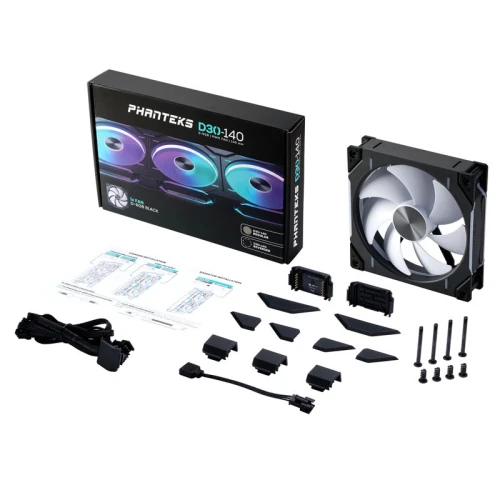 Wentylator Phanteks D30 140mm PWM D-RGB Black