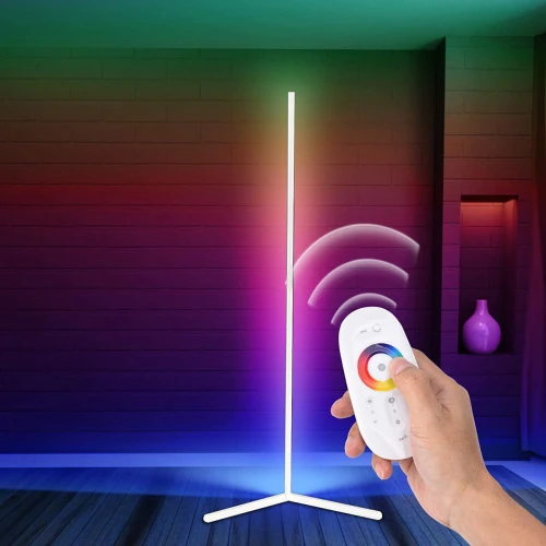 Lampa LED RGB MOZOS Narożna Biała